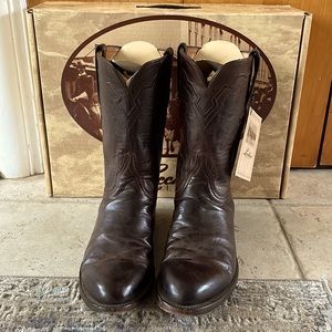 Lucchese Mad Dog Goat Leather Roper Boots